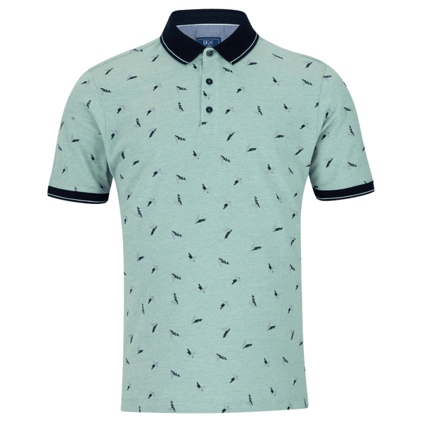 DG'S Drifter Abstract Pattern Polo Shirt for Men