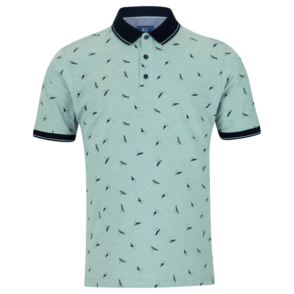 DG'S Drifter Abstract Pattern Polo Shirt