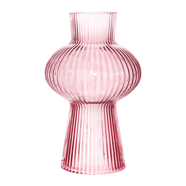 Sass & Belle Shapely Fluted Glass Vase