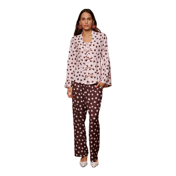 Sister Jane Illume Spot Pyjama Tie Top