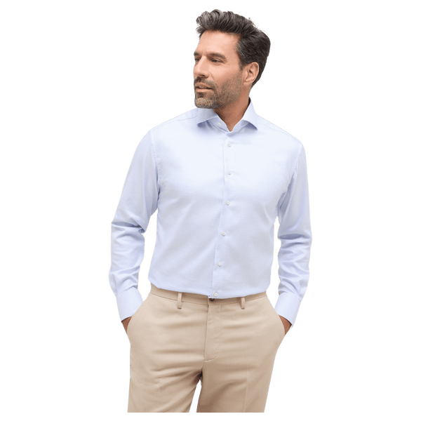 Eterna Houndstooth Formal Long Sleeve Shirt for Men