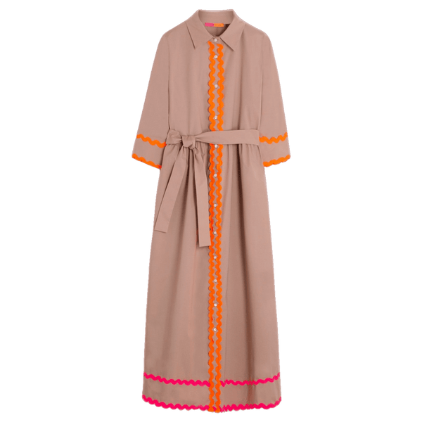 Vilagallo Natalia Fluro Detailed Dress for Women