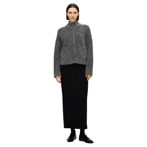 Selected Femme Sia Ras Knitted Zipper Cardigan