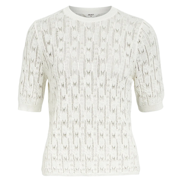 Object Pippa Short Sleeve O-Neck Knit Pullover