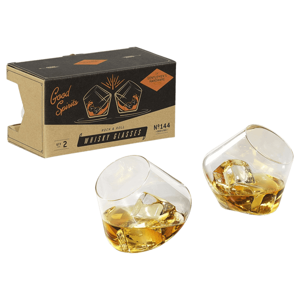 Gentlemen's Hardware Rocking Whisky Glasses Set Of 2