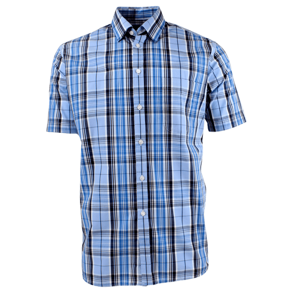 Viyella Madrass Check Short Sleeve Shirt for Men