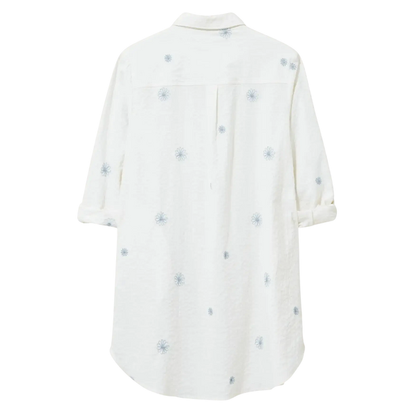 White Stuff Carrie Embroidered Longline Shirt for Women