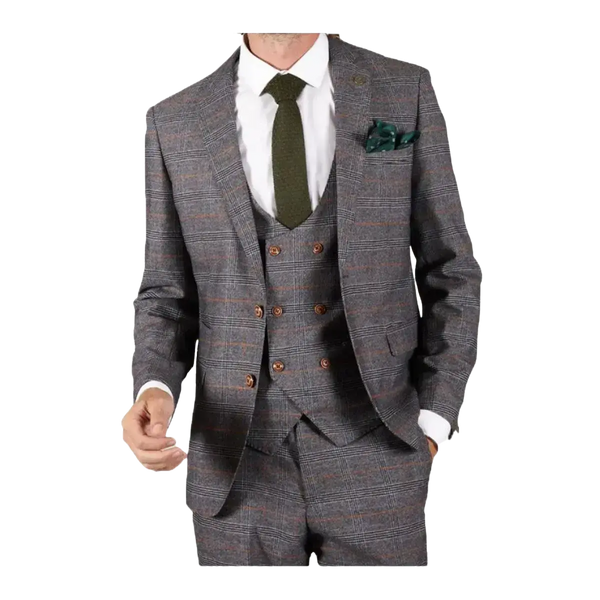 Marc Darcy Jenson Check Suit Jacket for Men