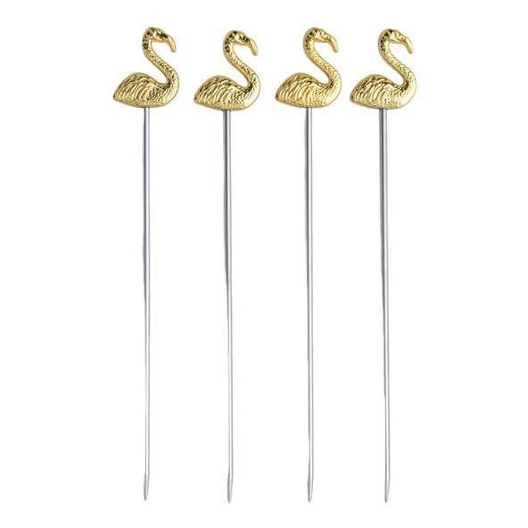Here's How The Lily Flamingo Cocktail Picks - Set of 4
