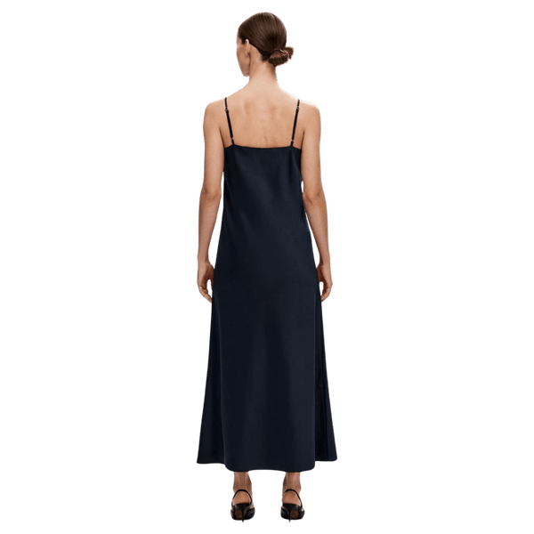 Selected Femme Lena Sleeveless Satin Slip Maxi Dress