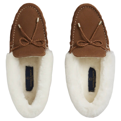 Fairfax & Favor Henley Shearling Lined Slippers