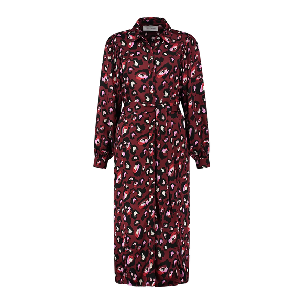 POM Amsterdam Leopard Red Dress for Women