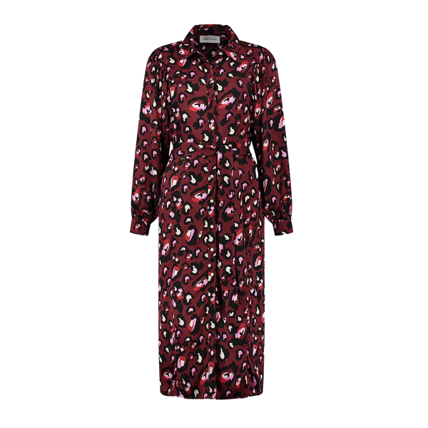 POM Amsterdam Leopard Red Dress