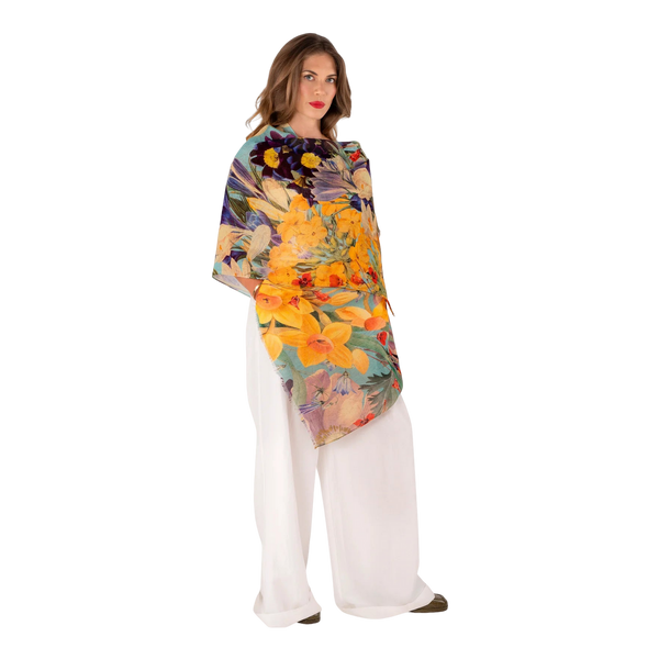 Powder Linen/cotton Mix Scarf