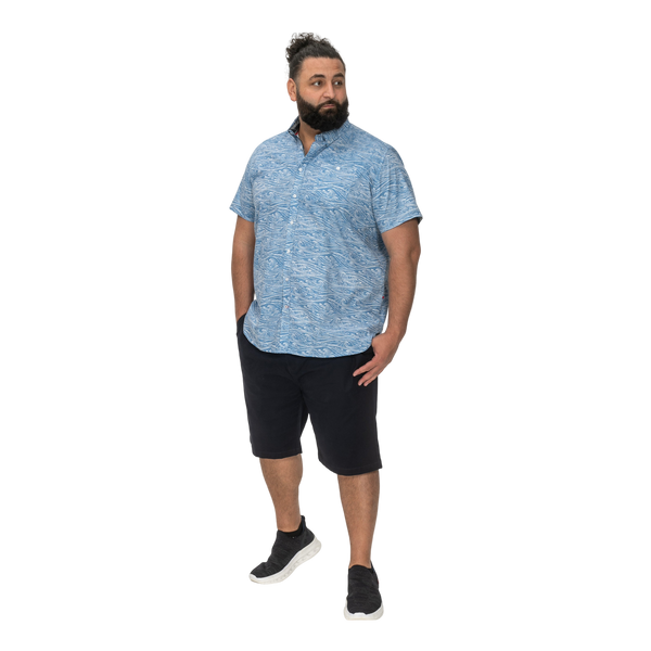 Duke Torquay Wave Print Short Sleeve Shirt