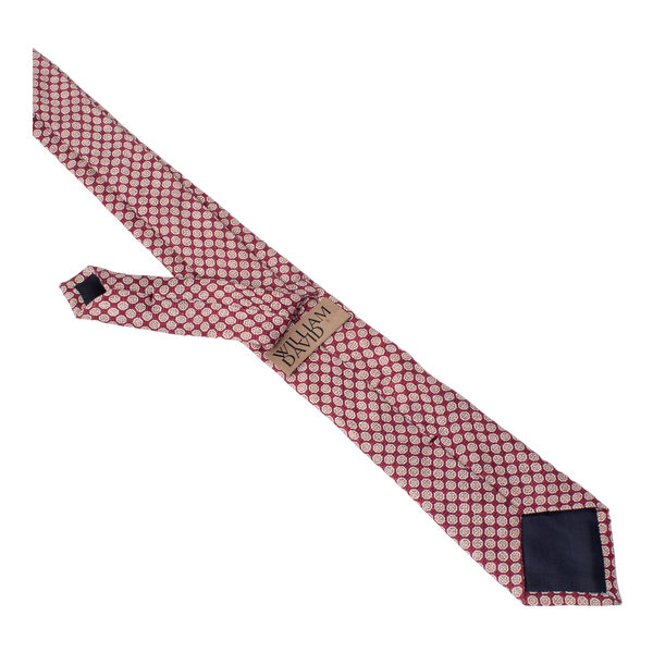William David Textured Small Medallion Printed Tie