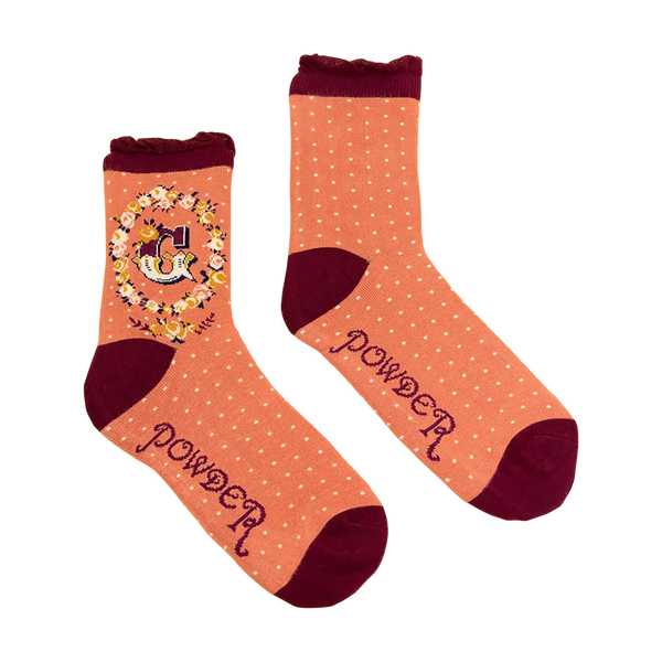 Powder A-Z Ankle Socks for Women