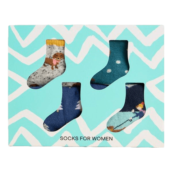 White Stuff 4pk Winter Walk Ankle Socks