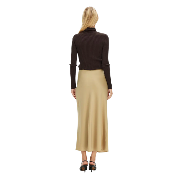 Selected Femme Satin Midi Skirt for Women