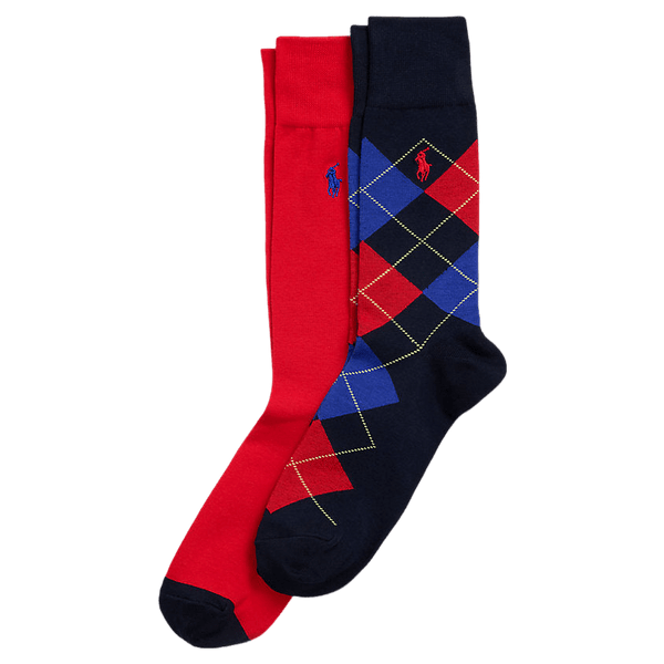 Polo Ralph Lauren Argyle Crew Sock 2 Pack