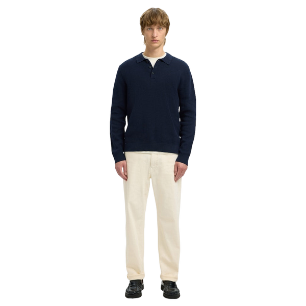Selected Dane Long Sleeve Knit Polo