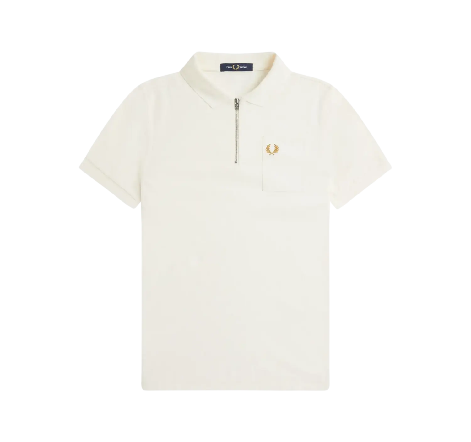 Fred Perry 1/4 Zip Neck Textured Polo | Coes