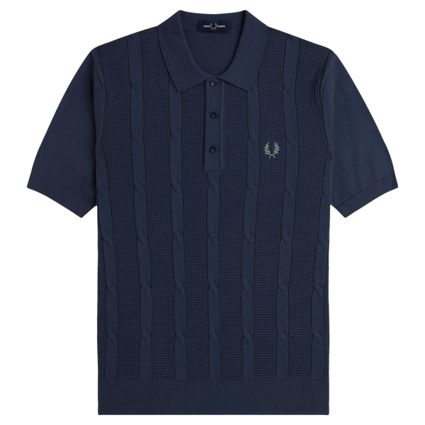 Fred Perry Textured Cable Knit Shirt