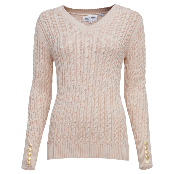 Holland Cooper Seattle V-Neck Knit Jumper for Women