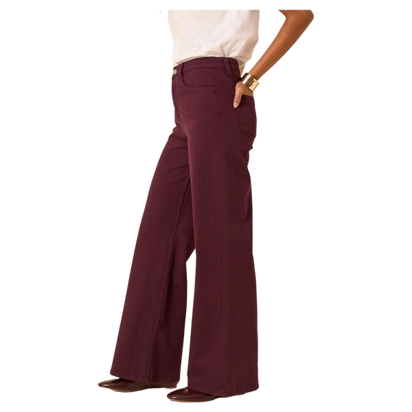 Nobody's Child Stretch Wide Leg Jeans