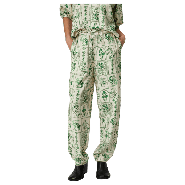 Object Jeli Printed High Waisted Trousers