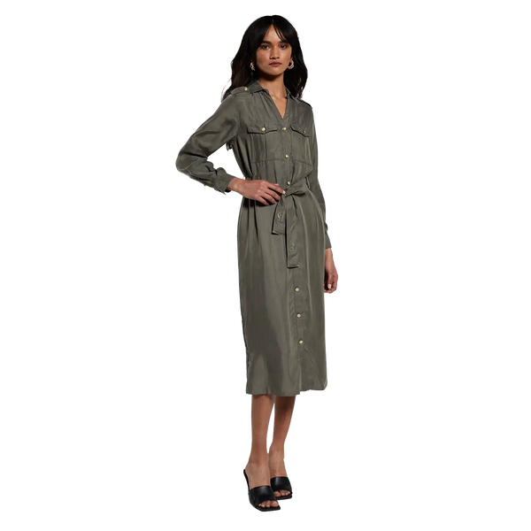 Holland Cooper Military Midi Dress for Women