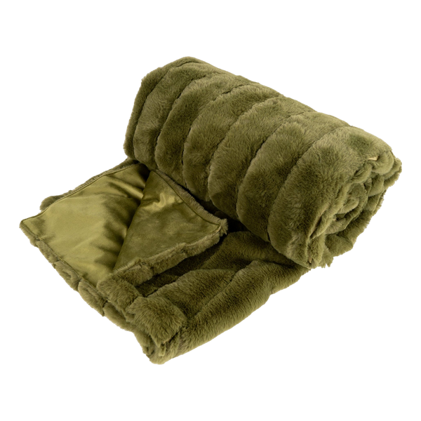 Candlelight Faux Fur Throw