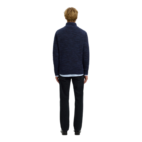 Selected Dane Long Sleeve Knit Structure Half Zip