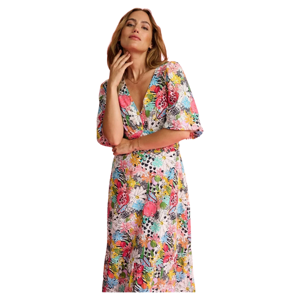 POM Amsterdam Charley Tropical Bouquet Maxi Dress for Women