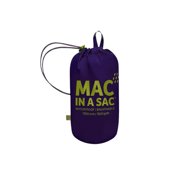 Target Dry Mac in a Sac Origin Unisex Waterproof Packaway Jacket in Grape