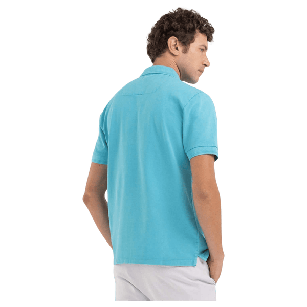 Replay Garment Dyed Cotton Polo Shirt