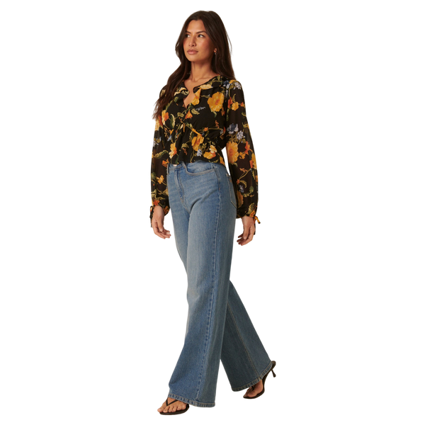 Nobody's Child Kamala Floral Ruffle Top