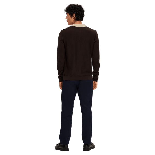 Selected Mattis Long Sleeve Knit Polo