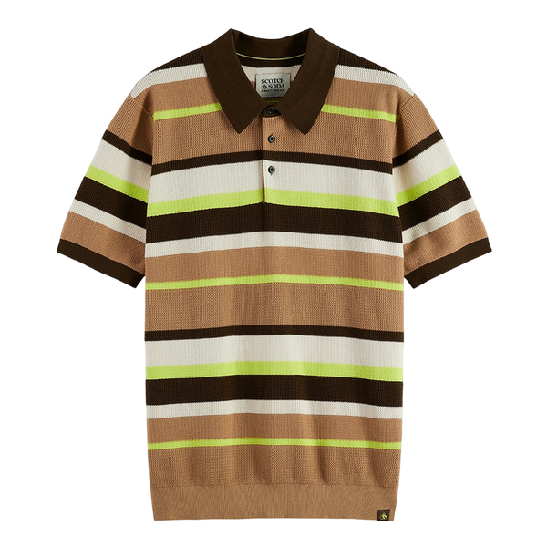 Scotch & Soda Knitted Stripe Polo