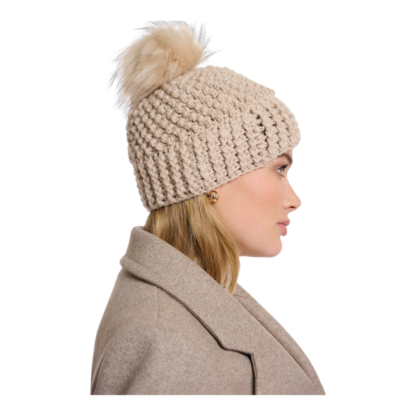 Rino & Pelle Faux Fur Detachable Pompon
