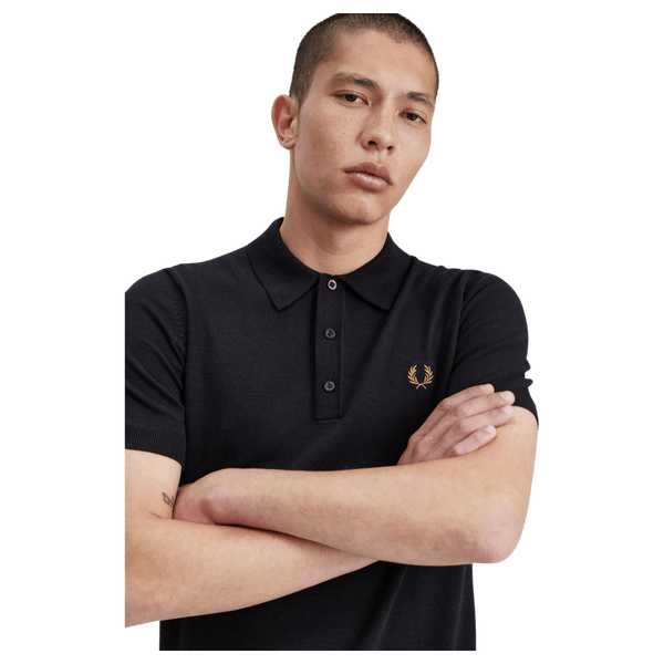 Fred Perry Short Sleeve Knitted Polo Shirt