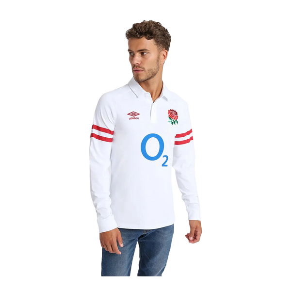 Umbro England Rugby 22/23 Home Classic Long Sleeve Jersey