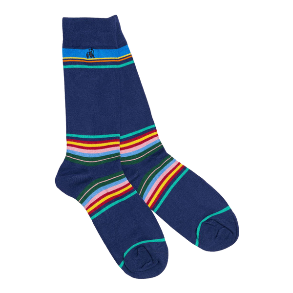 Swole Panda Stripe Bamboo Socks