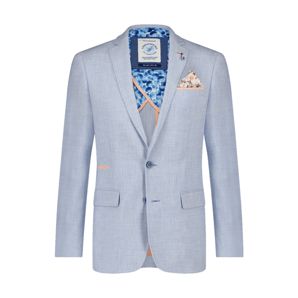 A Fish Named Fred Linen Look Jacket With Trim for Men