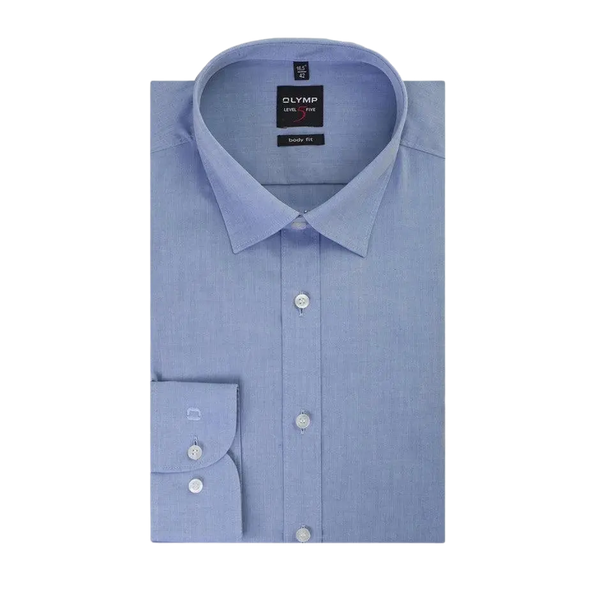 Olymp Level Five Body Fit Shirt for Men in Light Blue - Extra Tall