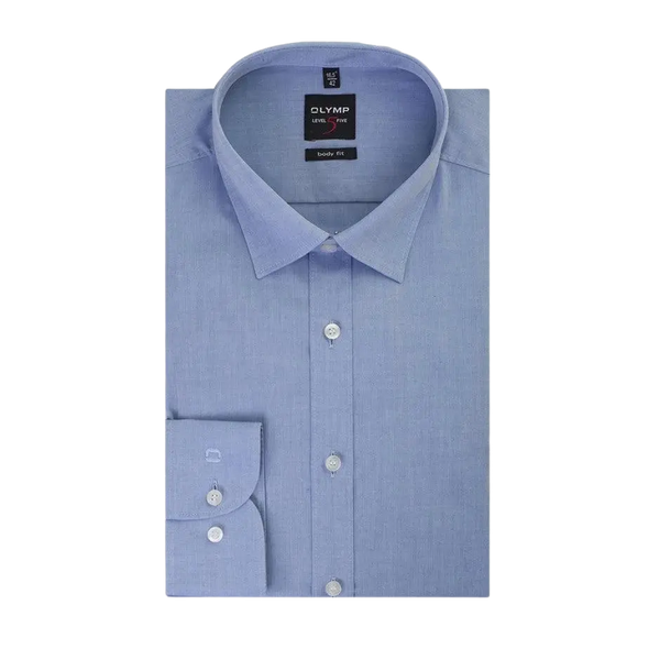 Olymp Level Five Body Fit Shirt in Light Blue - Extra Tall