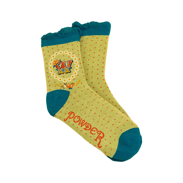 Powder A-Z Ankle Socks for Women