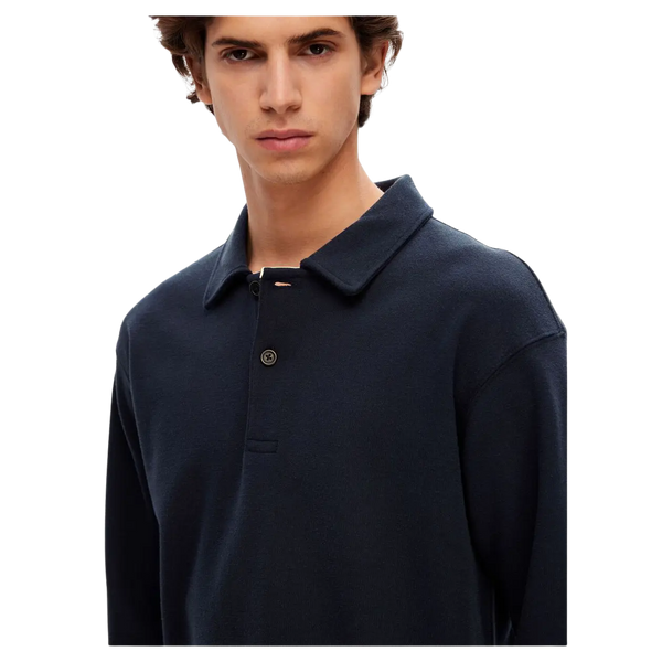 Selected Dap Long Sleeve Polo Shirt for Men