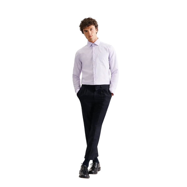 Seidensticker Regular Fit Long Sleeve Structured Finish Shirt