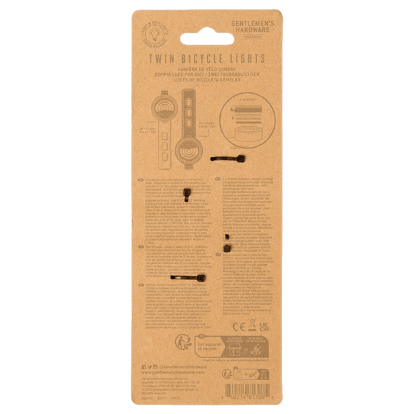 Gentlemen's Hardware Mini Twin Bicycle Lights